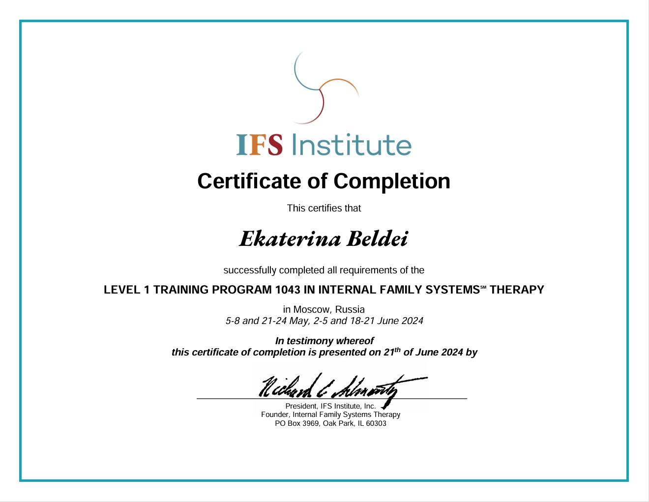 Обучение Level 1 в подходе Internal Family Systems (IFS)